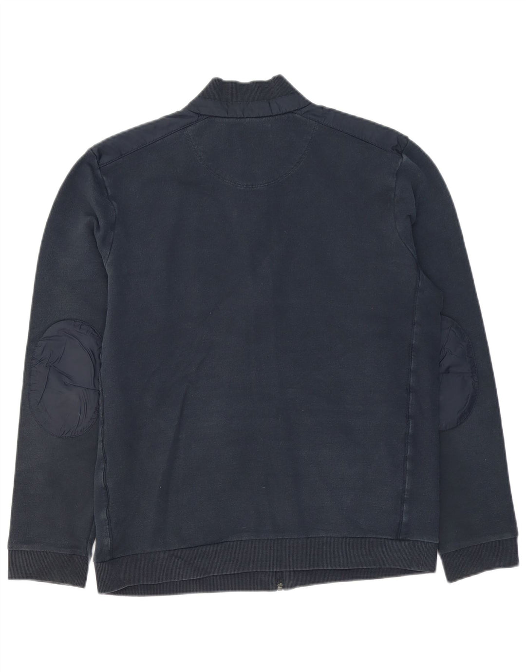 Hugo Boss Mens Regular Fit Treino Top Jaqueta Grande Algodão Azul Marinho