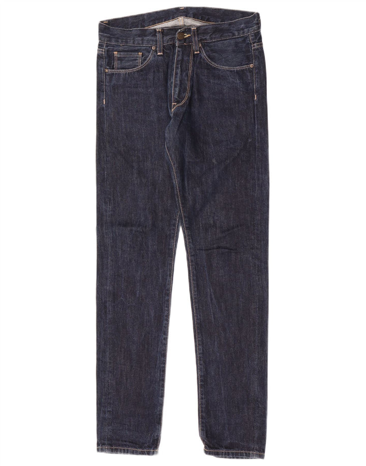 Carhartt Mens Slim Jeans W28 L32 Azul Marinho Algodão