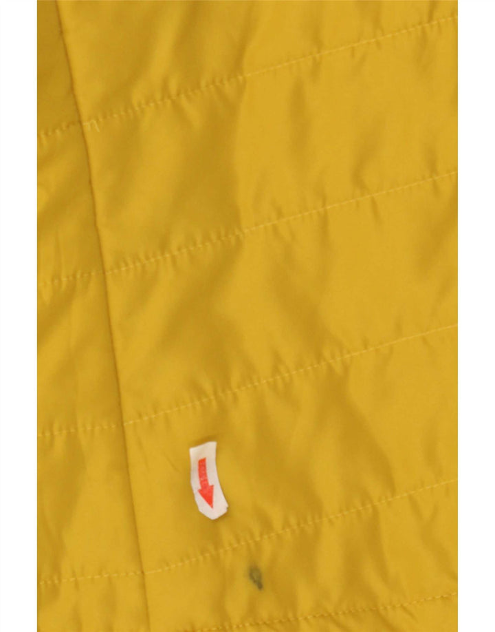 Jaqueta acolchoada feminina Marks & Spencer UK 10 poliéster amarelo pequeno