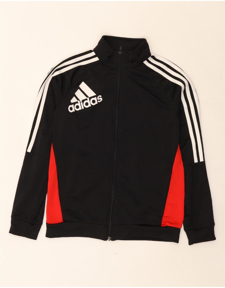 Jaqueta Adidas Boys Graphic Tracksuit Top 11-12 Anos Preto Colorblock