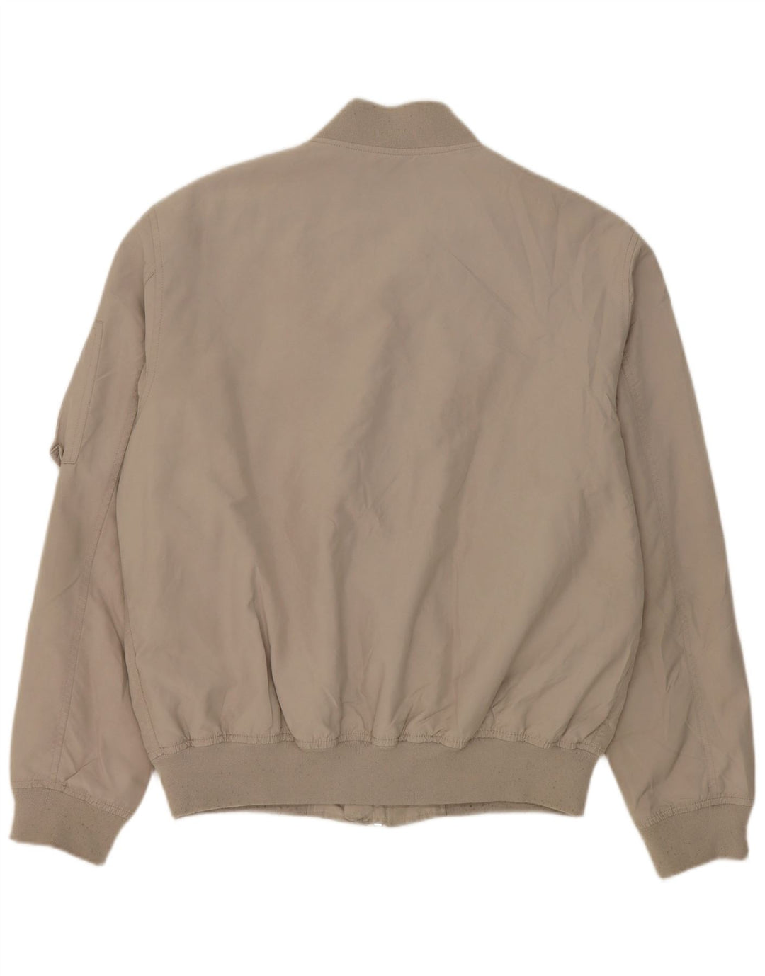 Jaqueta bomber masculina Zara UK 42 XL poliéster cinza