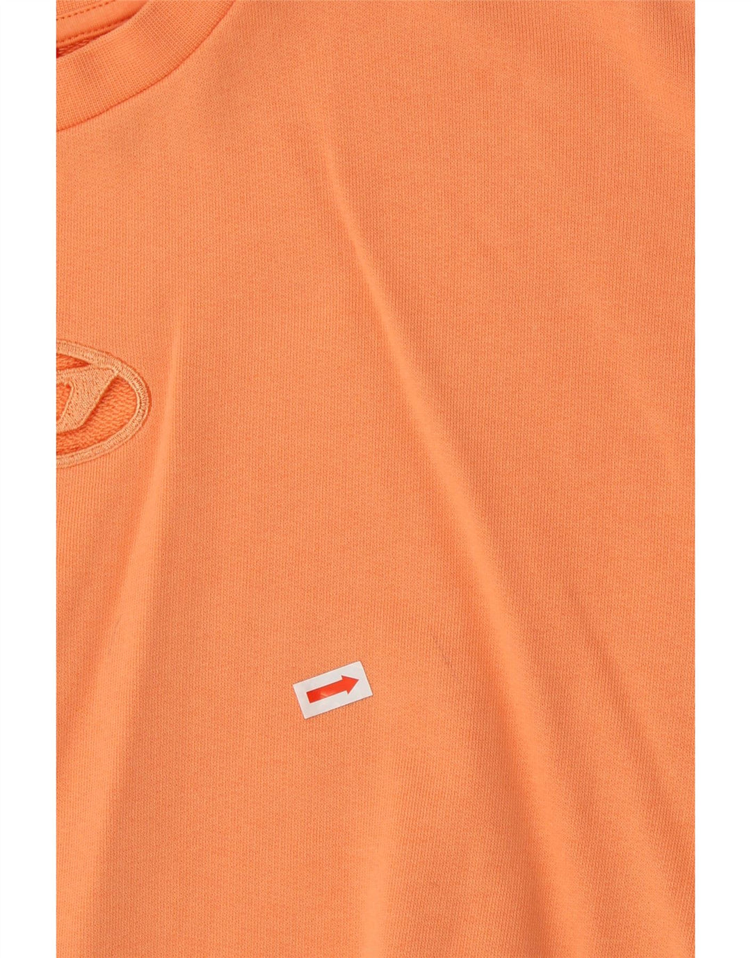 Suéter diesel feminino com corte gráfico 11-12 anos algodão laranja