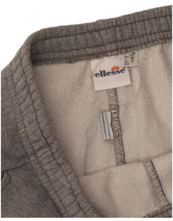 Calça de treino masculina ELLESSE grande algodão cinza