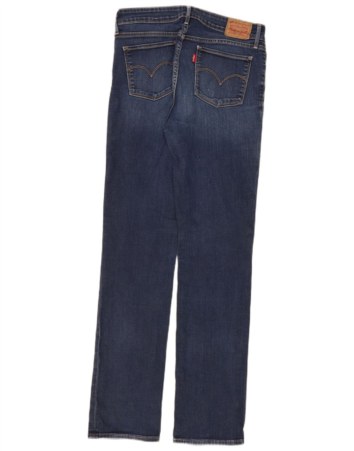 Levi's feminino 714 jeans retos W30 L32 algodão azul