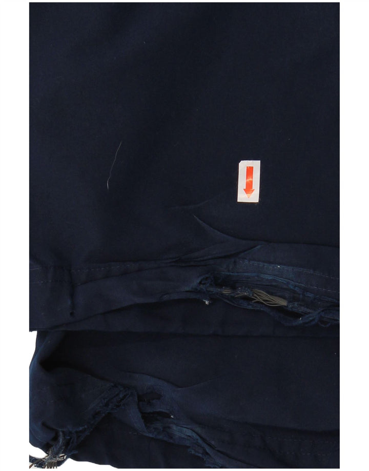 Calça de treino masculina ADIDAS Climalite grande poliéster azul marinho