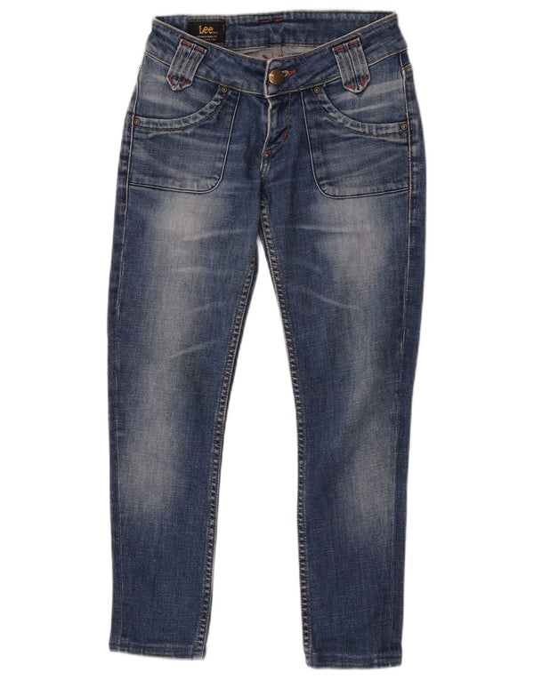 Lee Meninas Jeans Skinny 9-10 Anos W24 L25 Azul