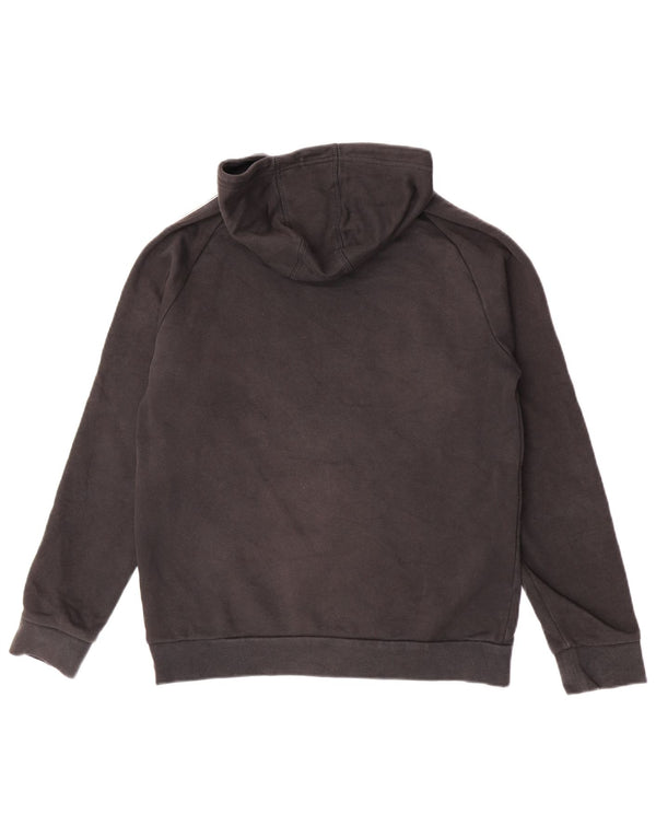 Adidas meninos moletom com capuz 15-16 anos XL preto algodão