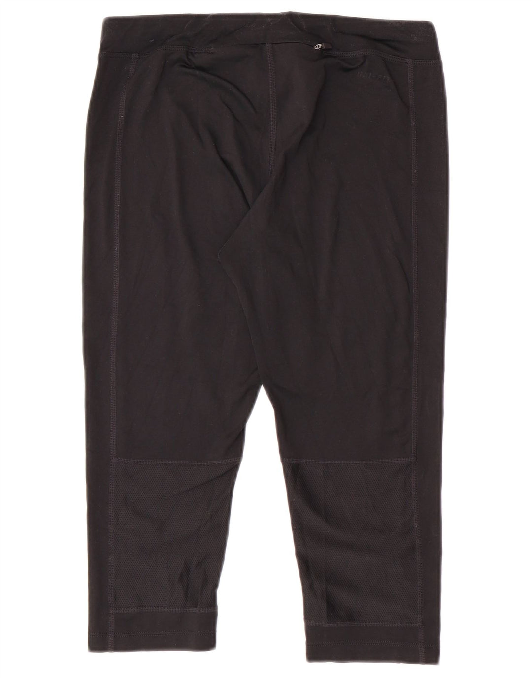 Nike Womens Dri Fit Capri Leggings UK 10 Pequeno Preto Poliéster Esportes