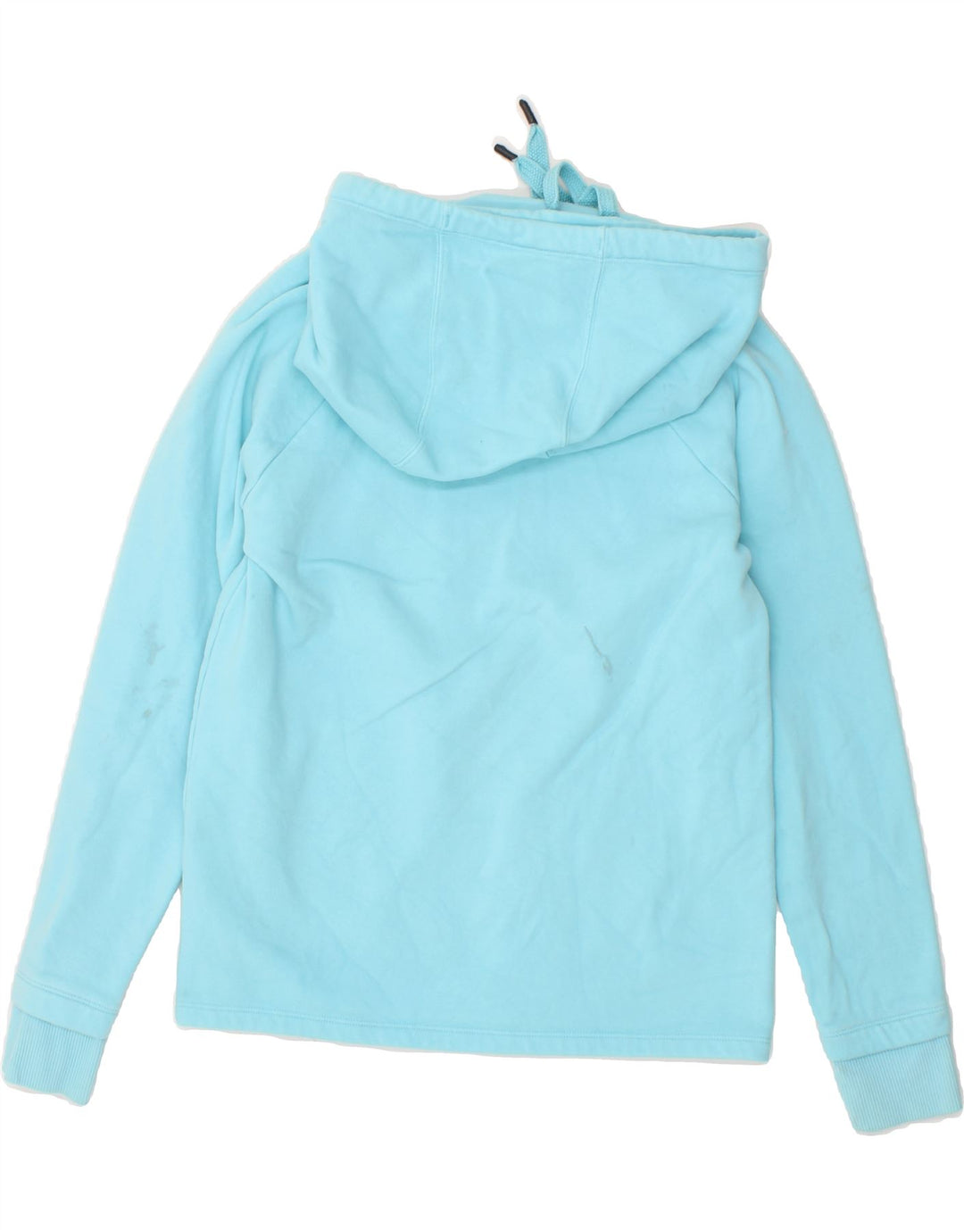 UNDER ARMOUR Womens Graphic Hoodie Jumper UK 6 XS Blue Cotton Vintage Under Armour and Second-Hand Under Armour from Messina Hembry 