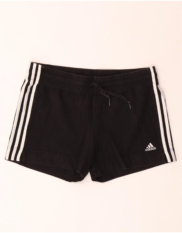 Shorts esportivos femininos ADIDAS UK 12/14 médio preto algodão