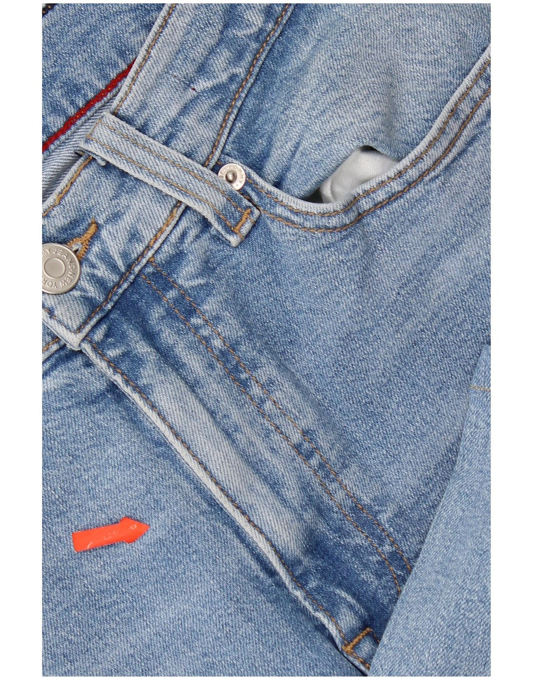 Jeans cropped feminino Tommy Hilfiger W28 L23 algodão azul