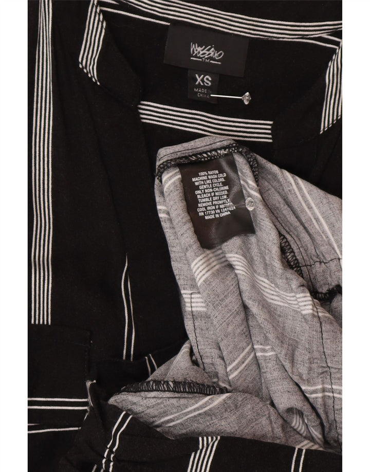 Macacão feminino Mossimo sem mangas UK 6 XS preto listrado rayon