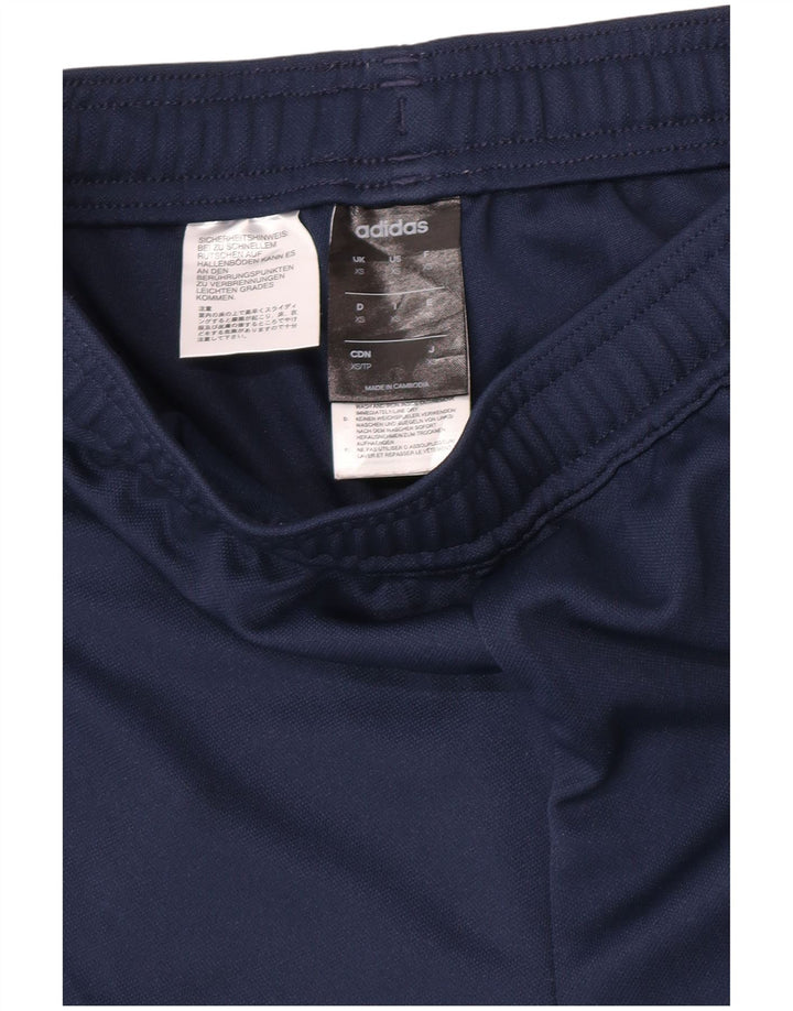 Calças de treino Adidas Mens Climalite XS azul marinho poliéster