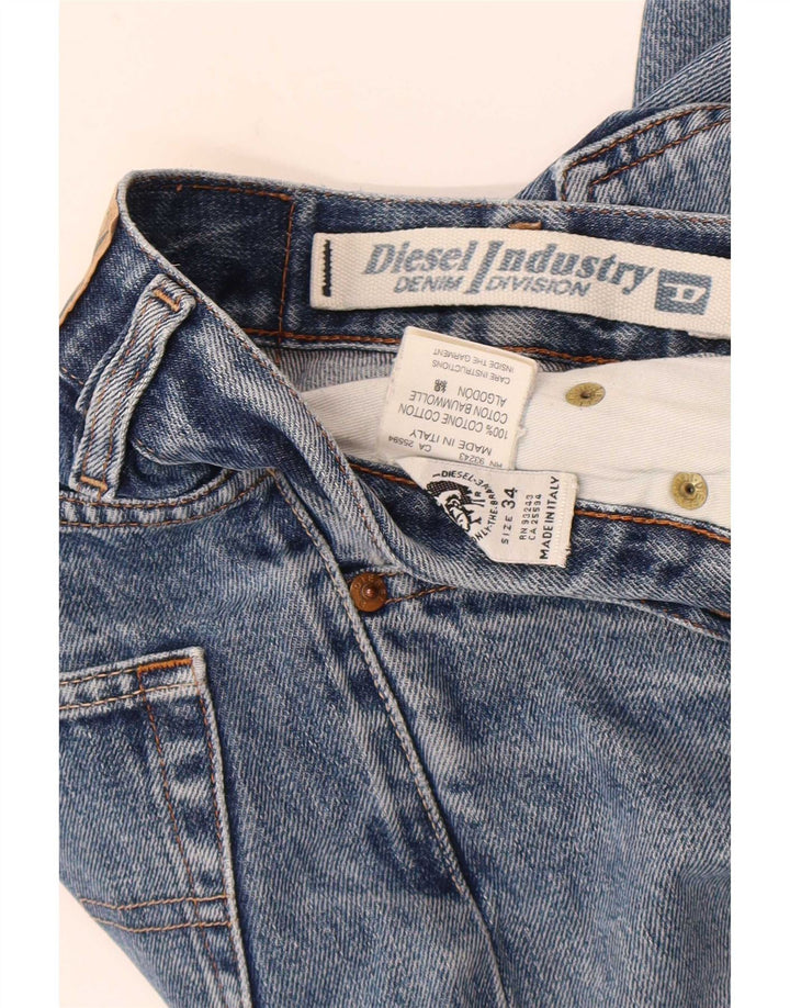 Jeans retos masculinos Diesel W34 L30 algodão azul