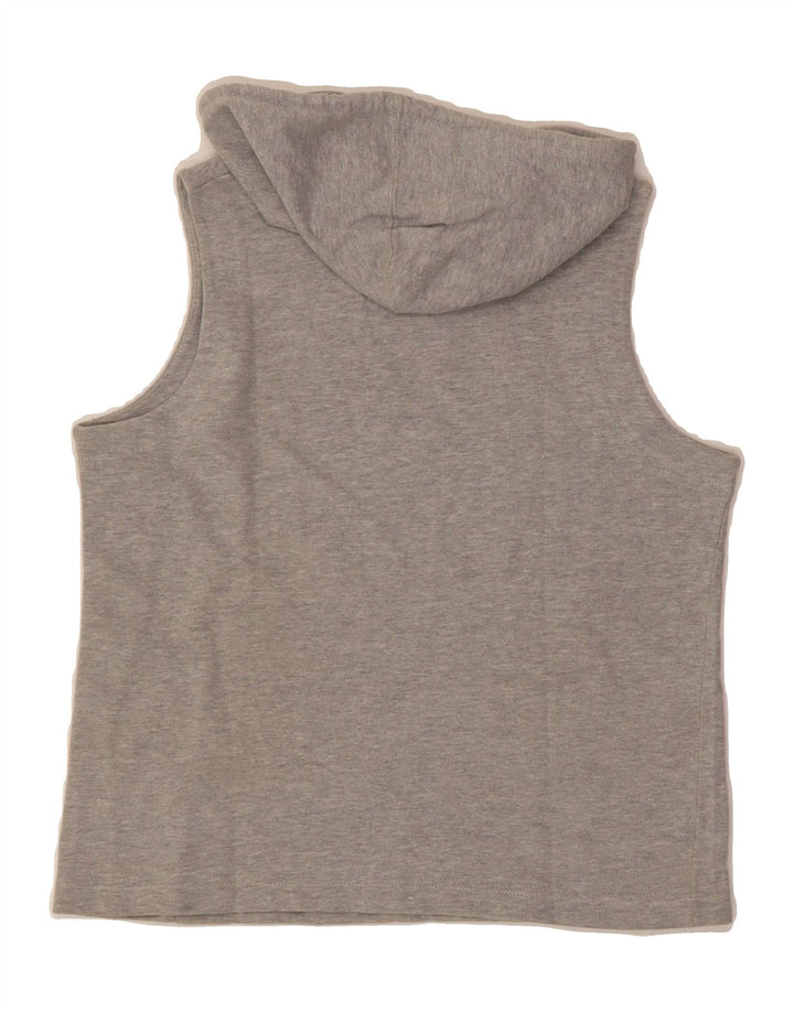 LEVI'S Girls Hooded Vest Top 8-9 Years Small Grey Cotton Vintage Levi's and Second-Hand Levi's from Messina Hembry 