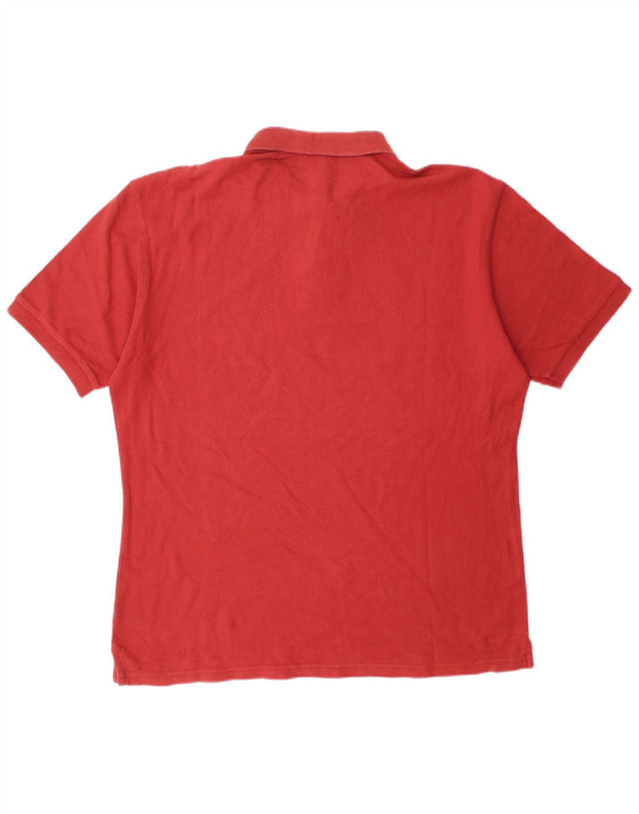 Camisa polo masculina FILA algodão vermelho médio