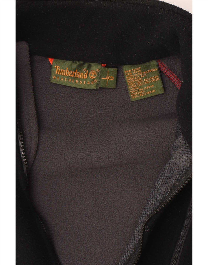 Jaqueta de lã masculina Timberland UK 40 grande poliéster preto