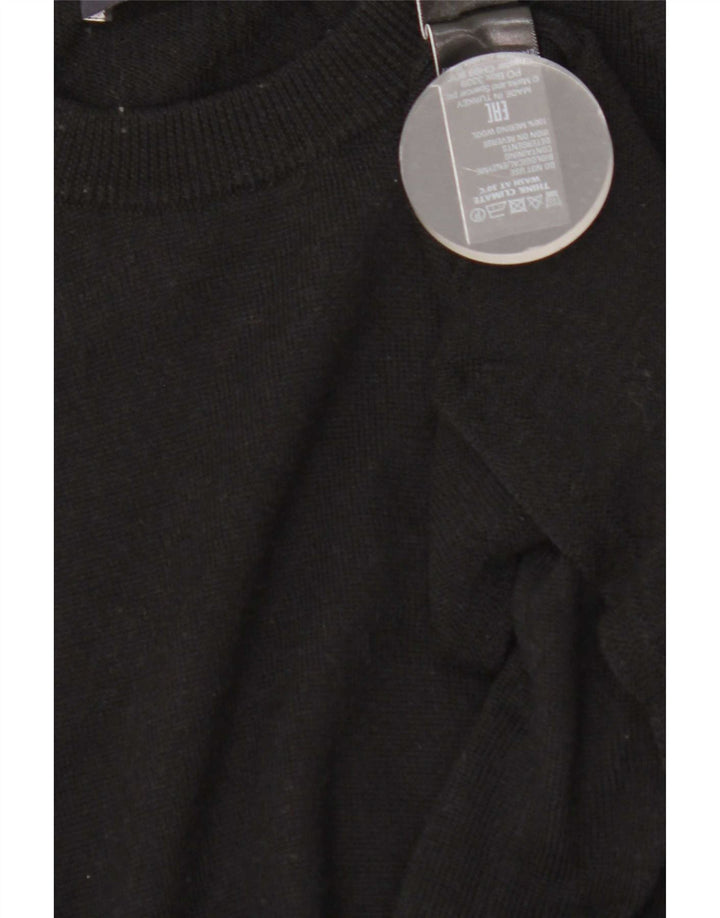 Vestido jumper feminino Marks & Spencer Reino Unido 12 lã merino preto médio