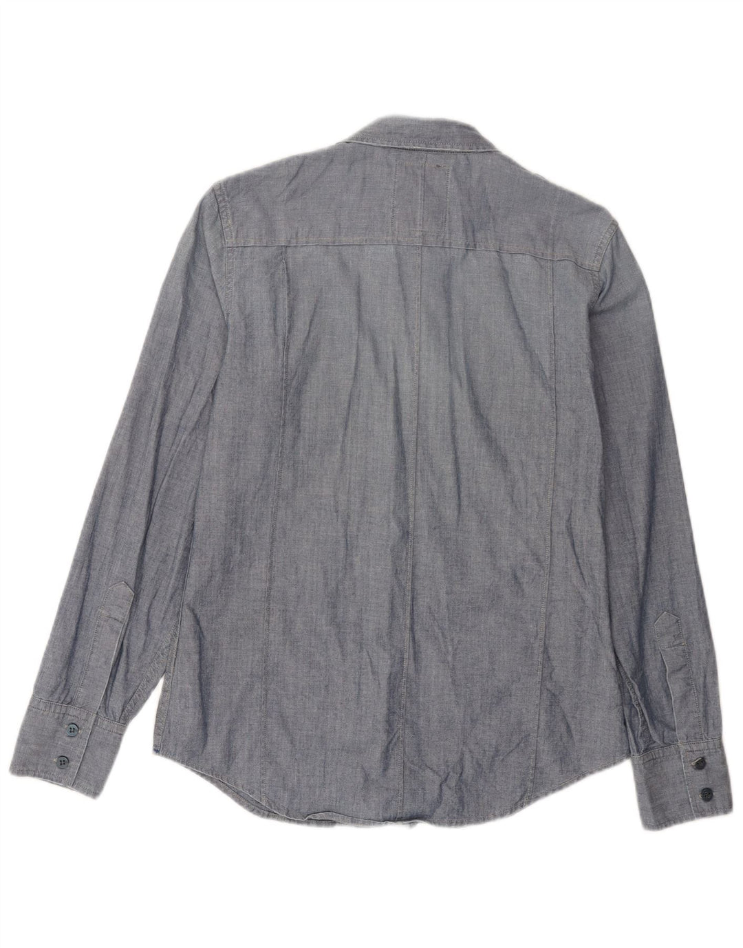 Camisa militar masculina G-Star 3301 algodão azul médio