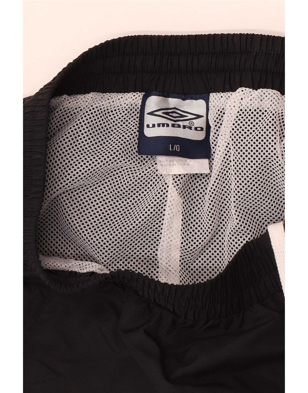 Calça de treino masculina Umbro grande poliéster preto