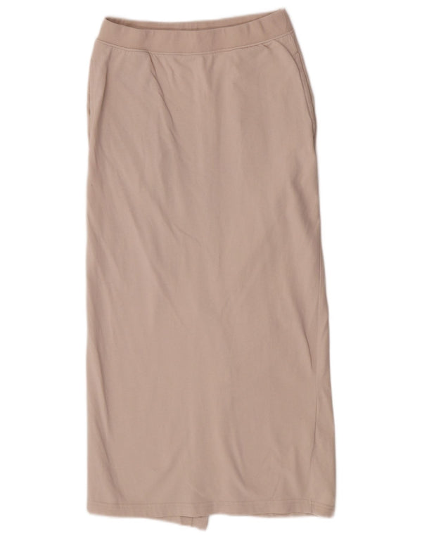 Saia maxi regular feminina Zara pequena W26 bege
