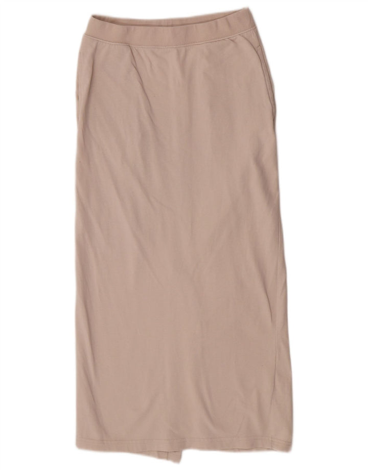 Saia maxi regular feminina Zara pequena W26 bege