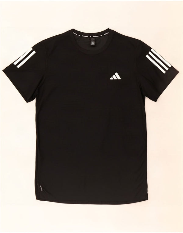 Adidas Mens Aeroready Camiseta Top Médio Poliéster Preto