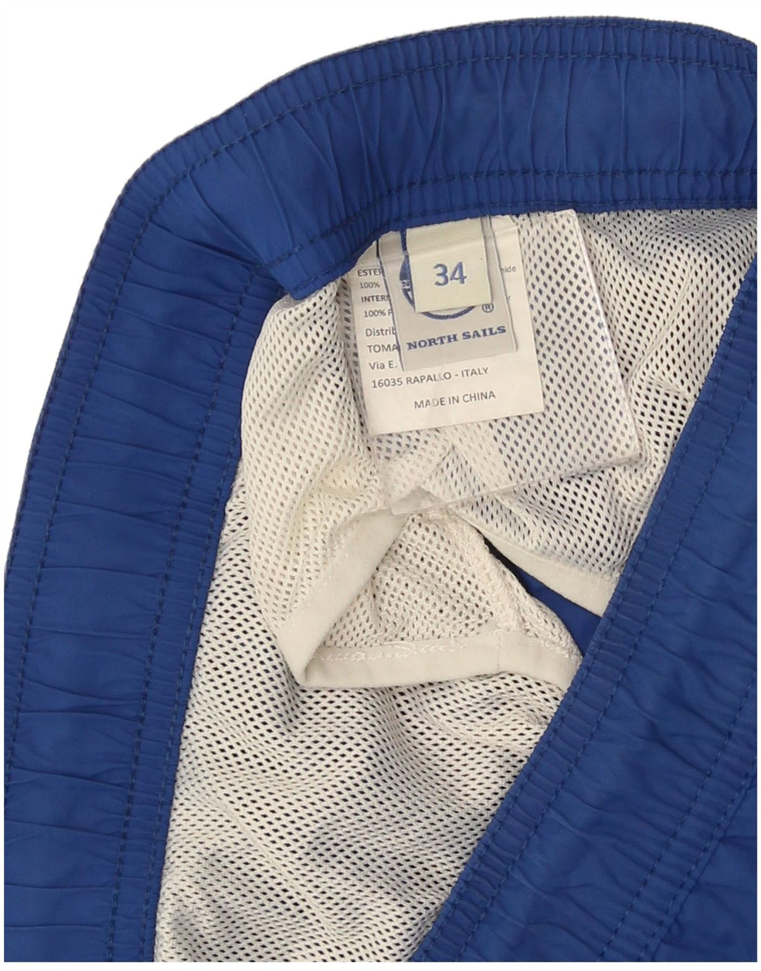 Shorts de natação masculino North Sails grande poliéster azul