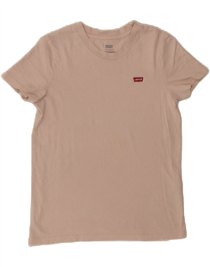 LEVI'S Womens T-Shirt Top UK 2 2XS Pink Cotton Vintage Levi's and Second-Hand Levi's from Messina Hembry 