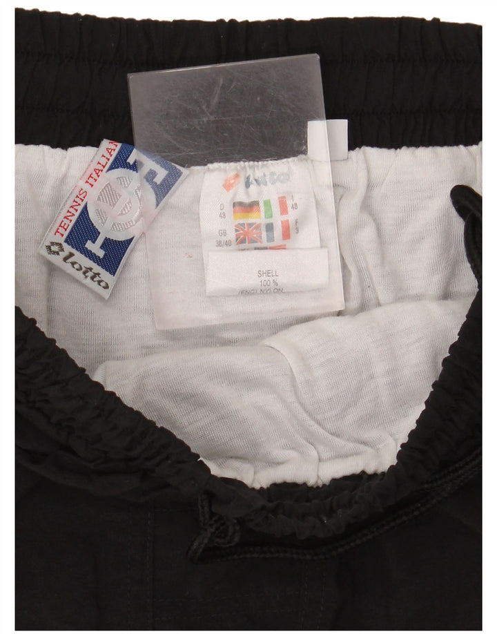 LOTTO Mens Sport Shorts UK 38/40 Médio Preto Nylon