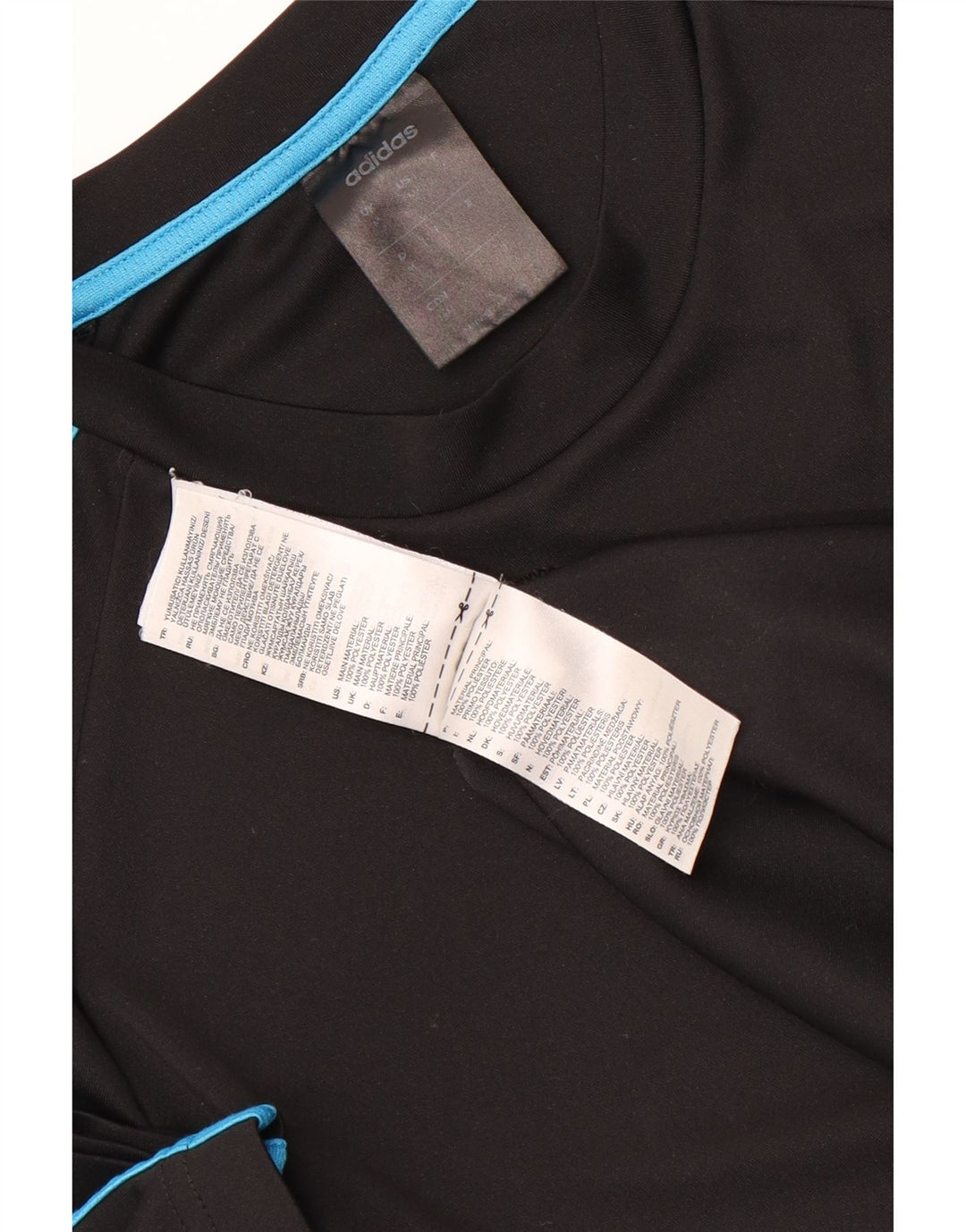 Camiseta Adidas Masculina Climalite Top Médio Poliéster Preto