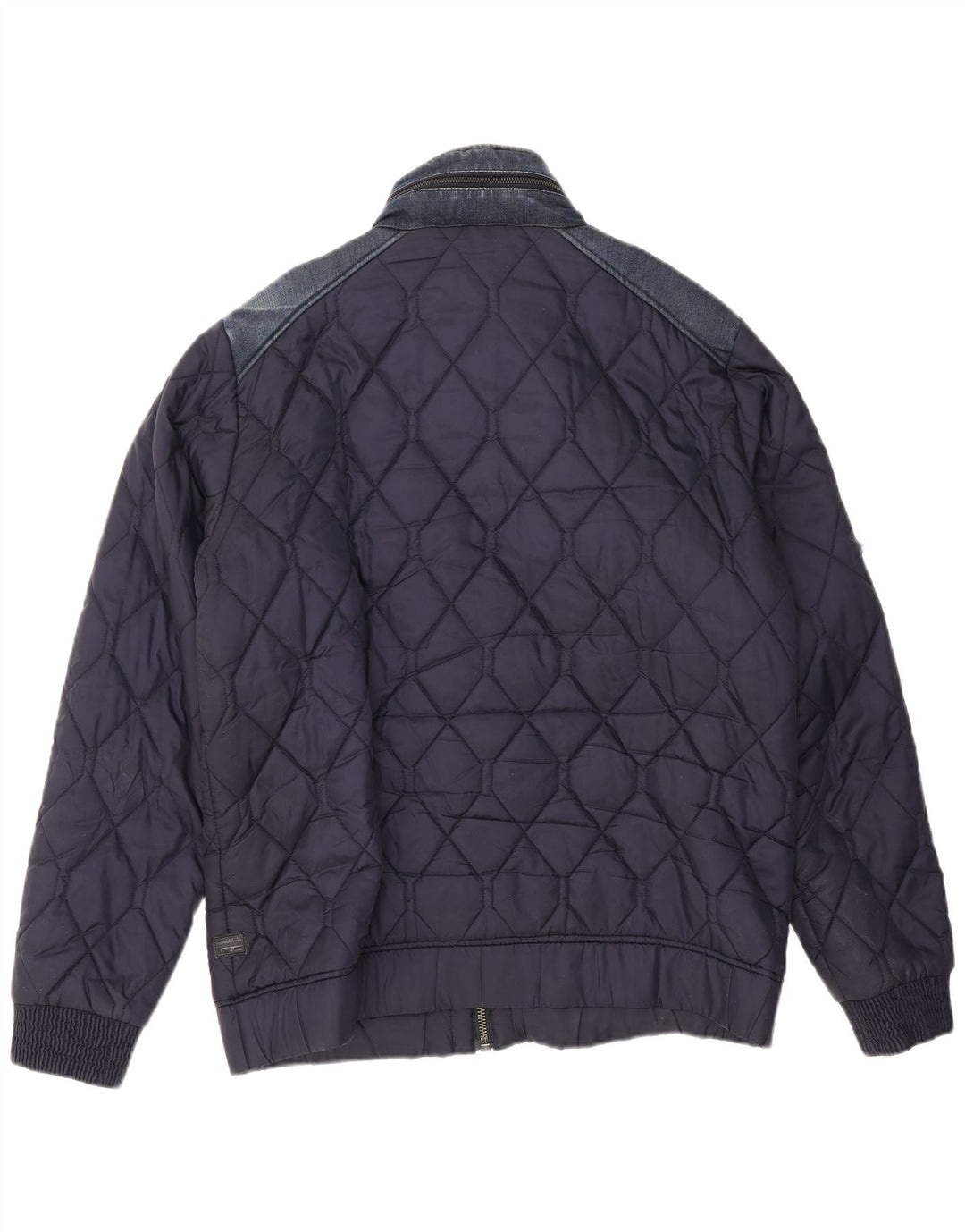 Jaqueta acolchoada masculina G-Star UK 42 XL poliéster azul marinho