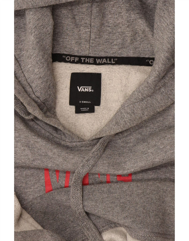 Vans Mens Graphic Hoodie Jumper XS Cinza