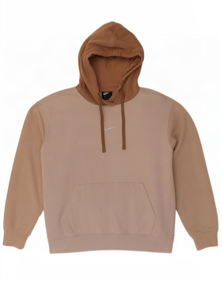 Jumper com capuz Nike feminino oversized UK 16 grande bloco colorido multicolorido