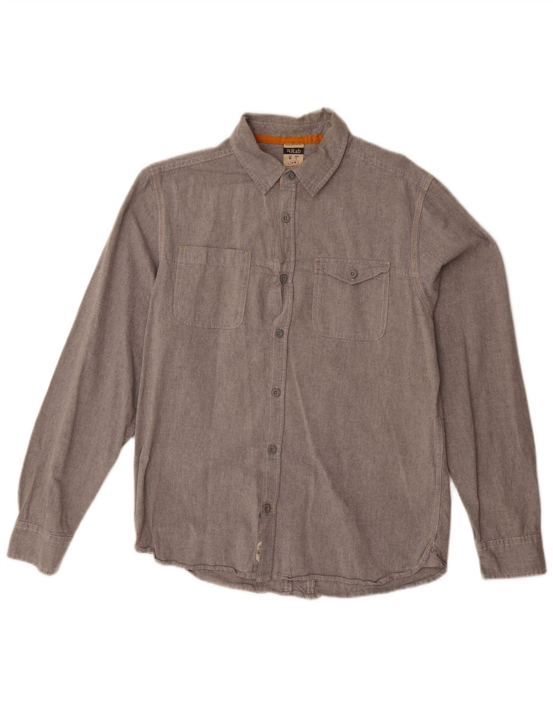 Camisa masculina RAB algodão cinza médio