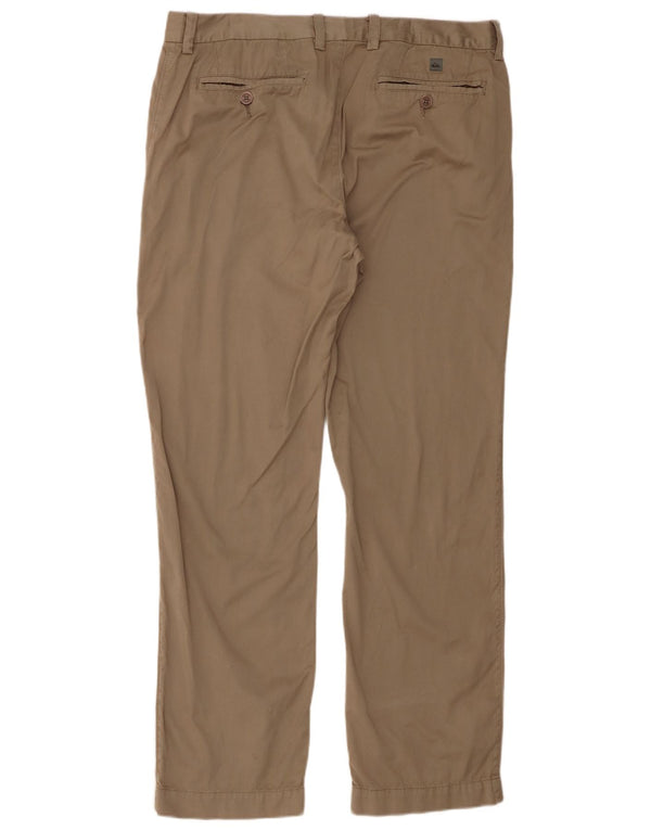 Calça Quiksilver masculina reta Chino W36 L32 algodão bege
