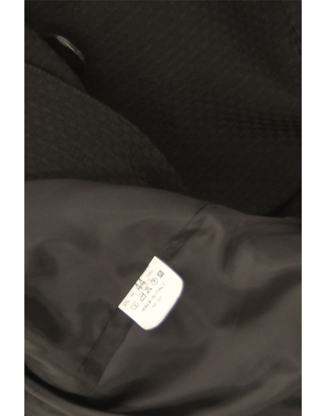 Casaco feminino vintage IT 44 poliéster listrado preto médio