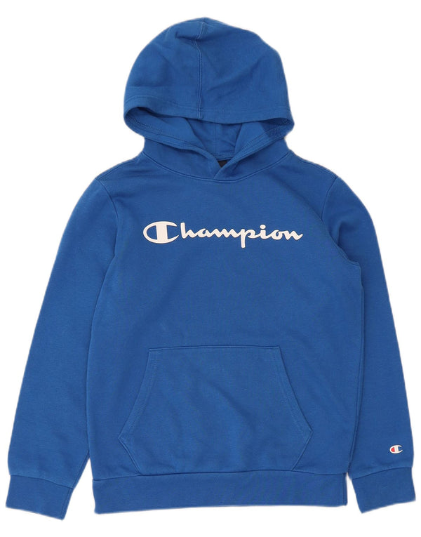 Jumper com capuz gráfico Champion Boys 11-12 anos grande azul