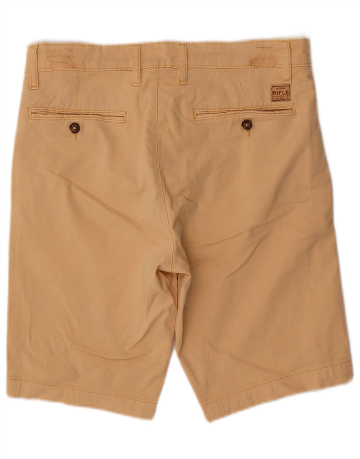 Rifle Mens Chino Shorts W30 Médio Bege