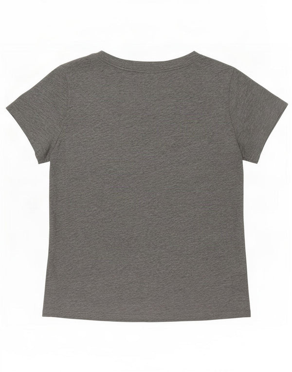 Camiseta feminina Nike UK 10 pequena algodão cinza