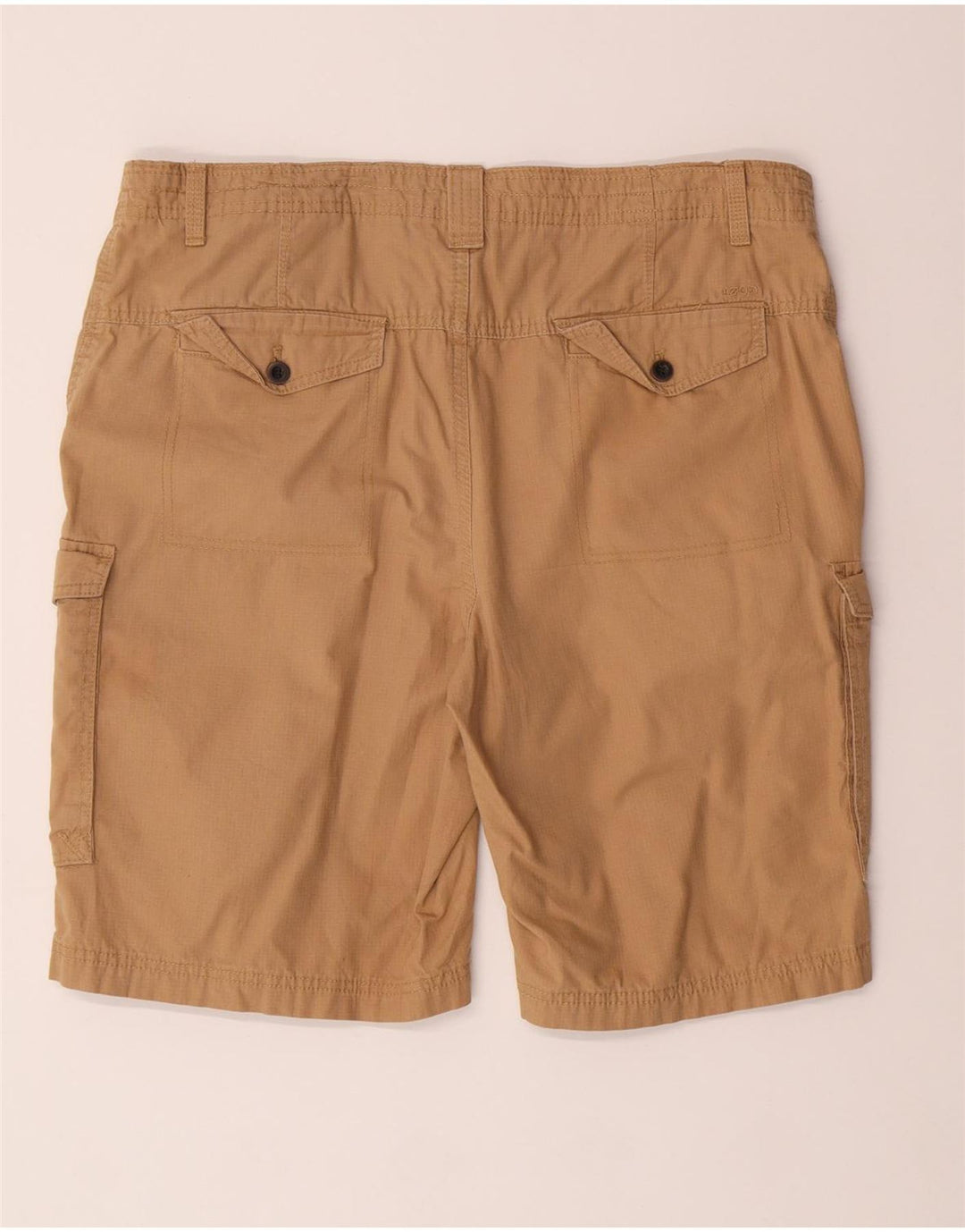 Shorts cargo masculino IZOD W36 grande algodão bege
