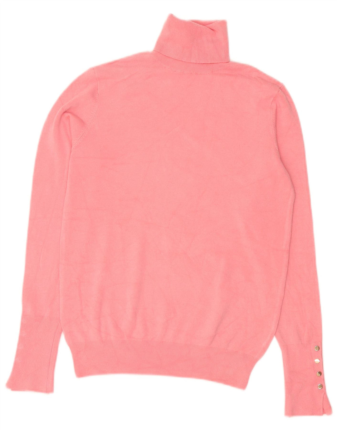 Zara Suéter feminino com gola redonda e gola redonda, Reino Unido 10 pequeno rosa