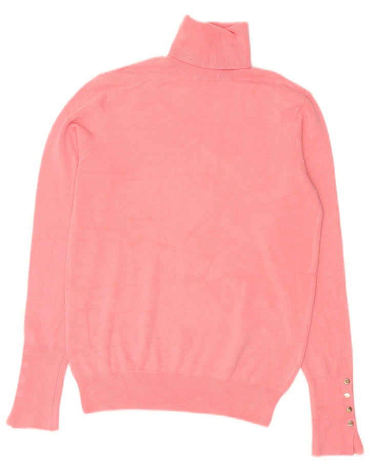 Zara Suéter feminino com gola redonda e gola redonda, Reino Unido 10 pequeno rosa
