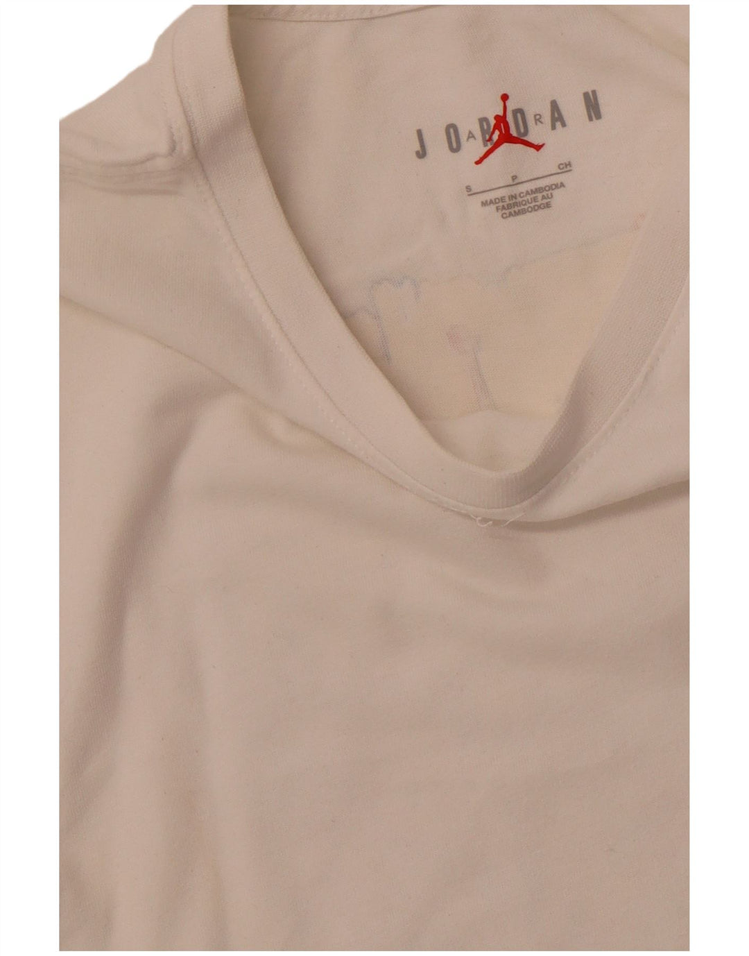 JORDAN Camiseta masculina gráfica top pequeno branco
