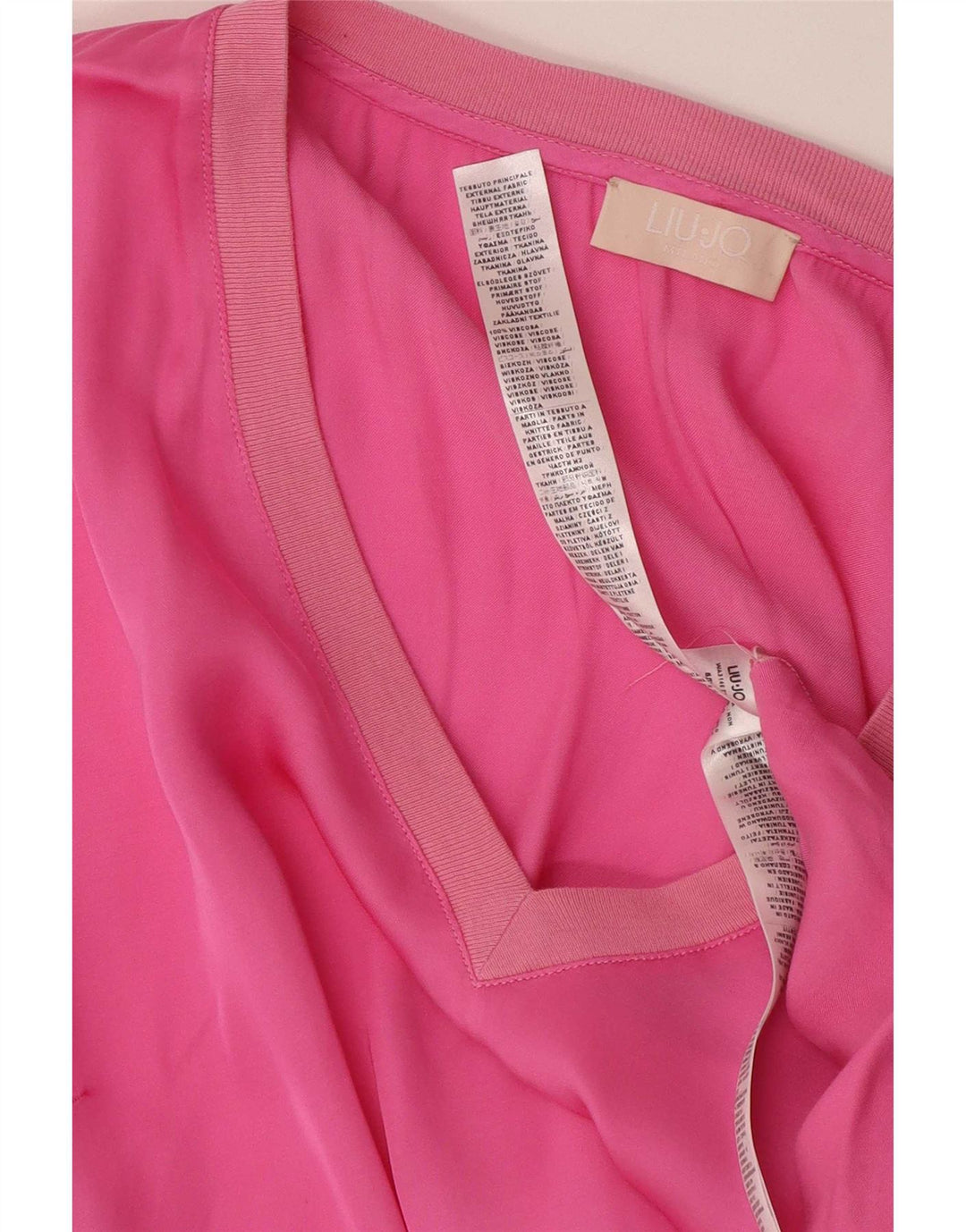 Blusa feminina Liu Jo UK 10 algodão rosa pequeno