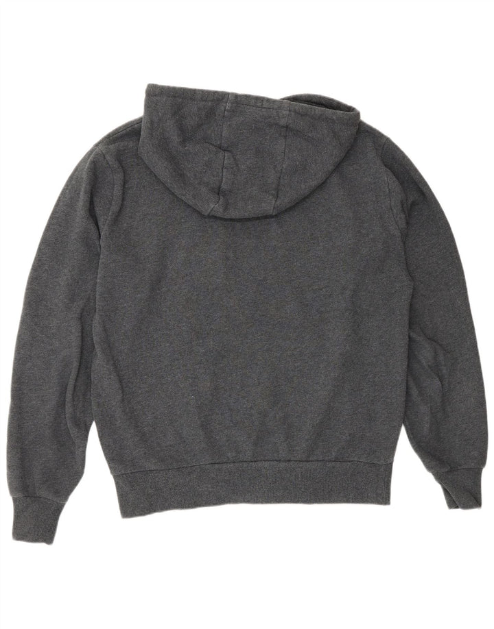 Suéter Ellesse masculino com capuz gráfico cinza médio algodão