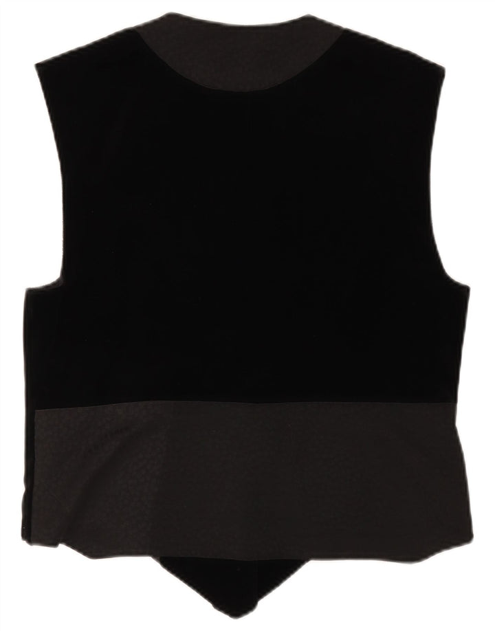 Colete gráfico feminino PITTI EU 40 linho preto médio