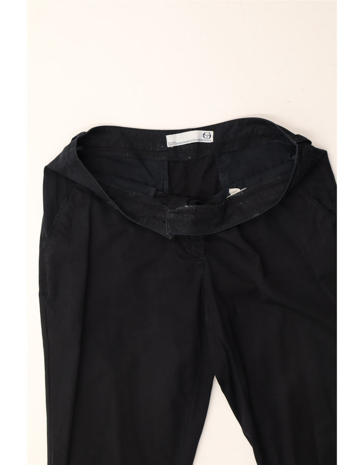 SERGIO TACCHINI Womens Slim Chino Trousers W32 L28 Black Vintage Sergio Tacchini and Second-Hand Sergio Tacchini from Messina Hembry 