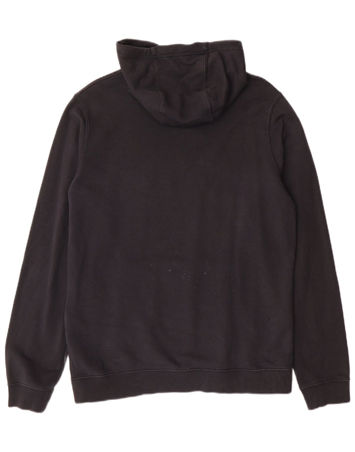 Nike masculino gráfico moletom com capuz médio algodão preto