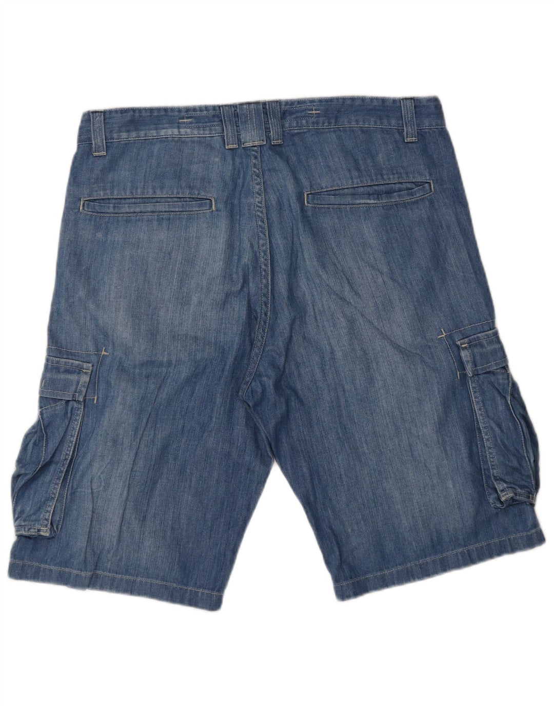 Lee Mens Bermuda Cargo Shorts W34 Grande Algodão Azul